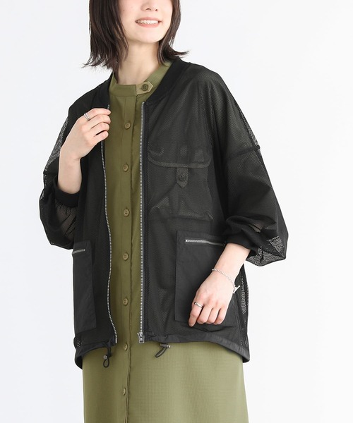 n'OrLABEL（ノアールレーベル）の「【廃盤】『メッシュブルゾン』（カーディガン/ボレロ・レディース・ブラック/ダークブルー・FREE）」の13枚目の写真