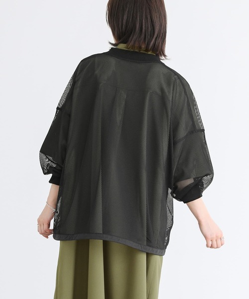 n'OrLABEL（ノアールレーベル）の「【廃盤】『メッシュブルゾン』（カーディガン/ボレロ・レディース・ブラック/ダークブルー・FREE）」の15枚目の写真