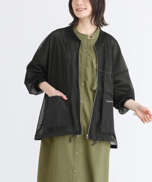 n'OrLABEL（ノアールレーベル）の「【廃盤】『メッシュブルゾン』（カーディガン/ボレロ・レディース・ブラック/ダークブルー・FREE）」の16枚目の写真