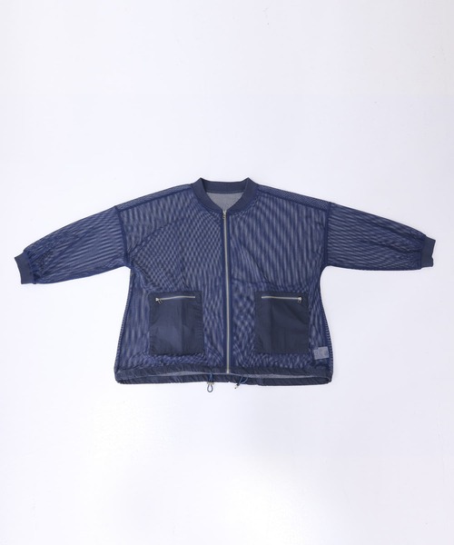 n'OrLABEL（ノアールレーベル）の「【廃盤】『メッシュブルゾン』（カーディガン/ボレロ・レディース・ブラック/ダークブルー・FREE）」の10枚目の写真