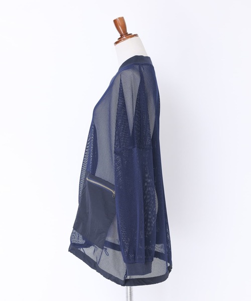 n'OrLABEL（ノアールレーベル）の「【廃盤】『メッシュブルゾン』（カーディガン/ボレロ・レディース・ブラック/ダークブルー・FREE）」の12枚目の写真