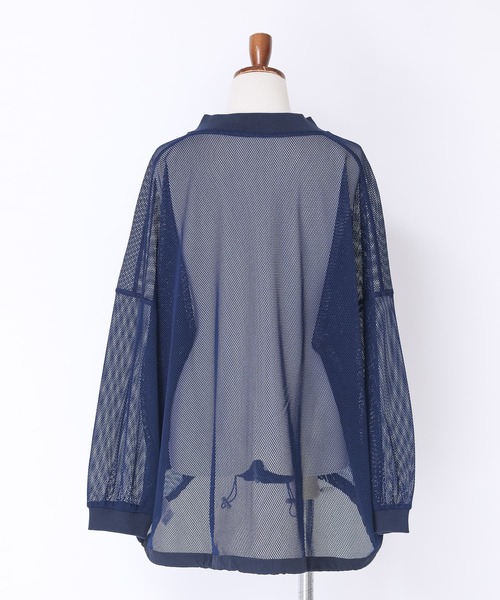 n'OrLABEL（ノアールレーベル）の「【廃盤】『メッシュブルゾン』（カーディガン/ボレロ・レディース・ブラック/ダークブルー・FREE）」の6枚目の写真