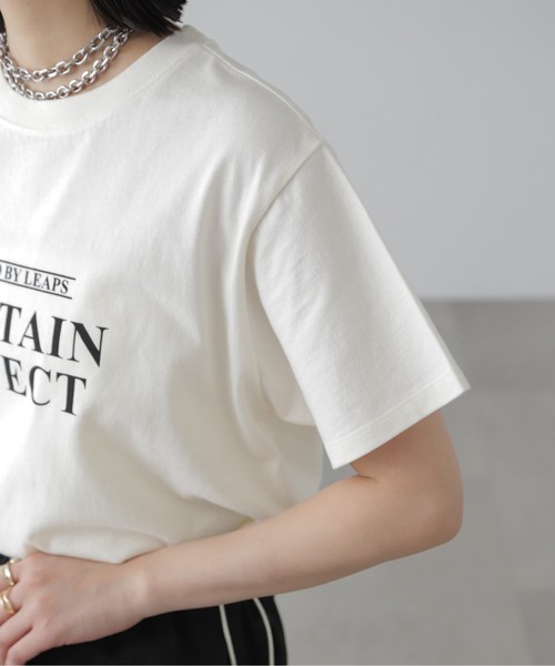 FREE'S MART（フリーズマート）の「◆ロゴプリントTシャツ（Tシャツ/カットソー・レディース・ホワイト/ベージュ・FREE）」の5枚目の写真