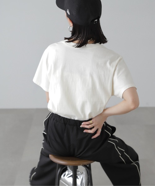 FREE'S MART（フリーズマート）の「◆ロゴプリントTシャツ（Tシャツ/カットソー・レディース・ホワイト/ベージュ・FREE）」の9枚目の写真