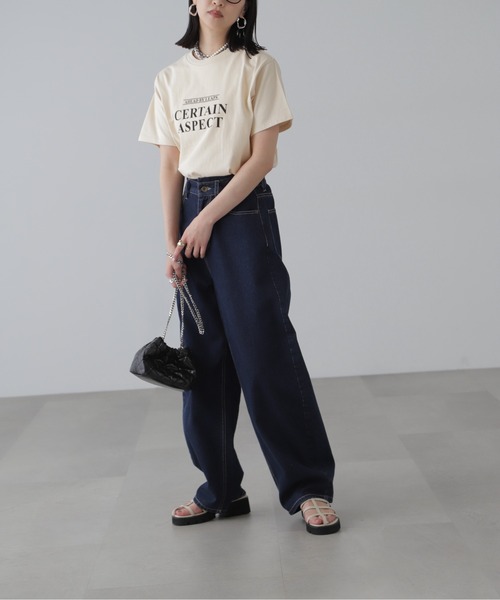 FREE'S MART（フリーズマート）の「◆ロゴプリントTシャツ（Tシャツ/カットソー・レディース・ホワイト/ベージュ・FREE）」の12枚目の写真