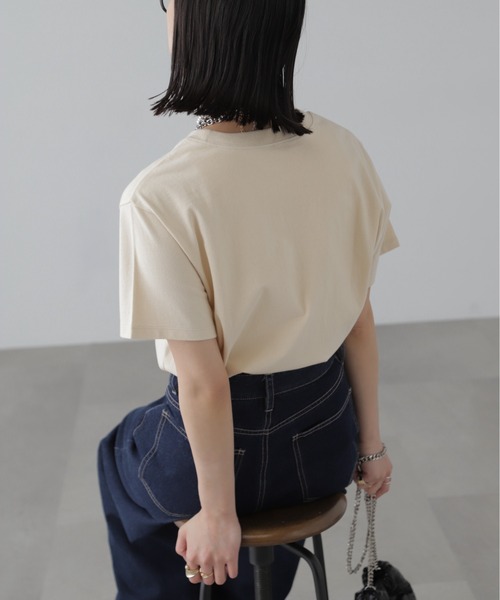 FREE'S MART（フリーズマート）の「◆ロゴプリントTシャツ（Tシャツ/カットソー・レディース・ホワイト/ベージュ・FREE）」の18枚目の写真