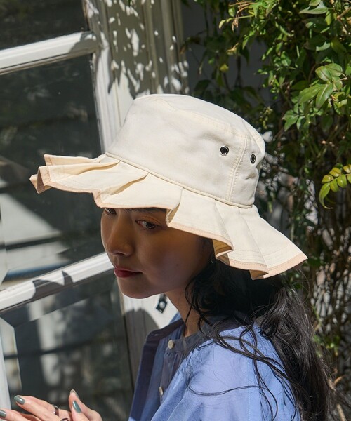 FREAK'S STORE（フリークスストア）の「Casselini/キャセリーニ プリーツハット（ハット・レディース・ホワイト/ブラウン/ブラック・ONE SIZE）」の2枚目の写真