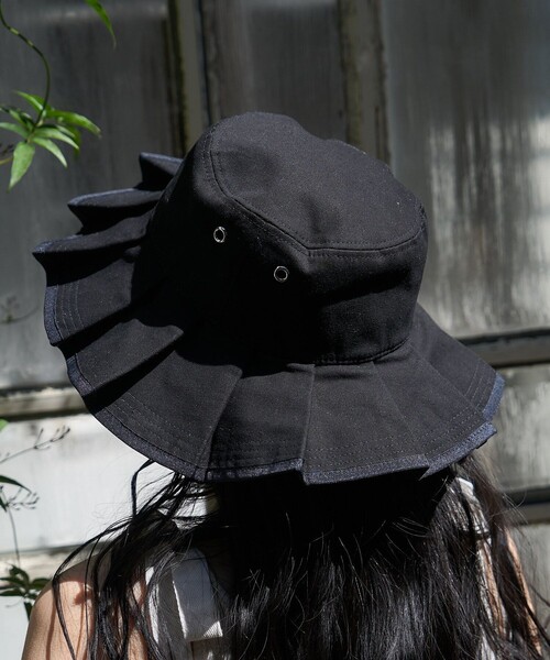 FREAK'S STORE（フリークスストア）の「Casselini/キャセリーニ プリーツハット（ハット・レディース・ホワイト/ブラウン/ブラック・ONE SIZE）」の6枚目の写真