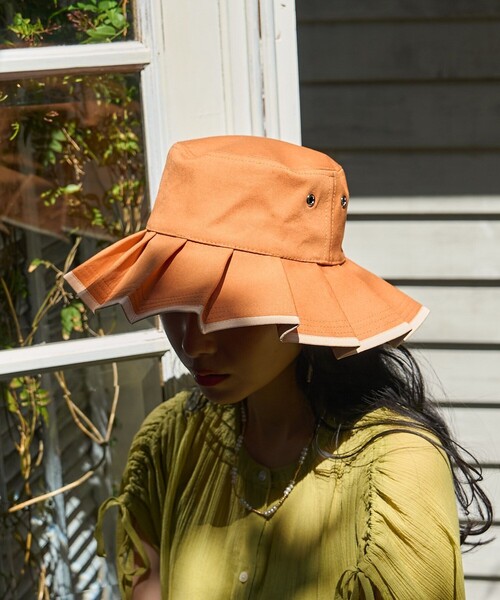 FREAK'S STORE（フリークスストア）の「Casselini/キャセリーニ プリーツハット（ハット・レディース・ホワイト/ブラウン/ブラック・ONE SIZE）」の11枚目の写真