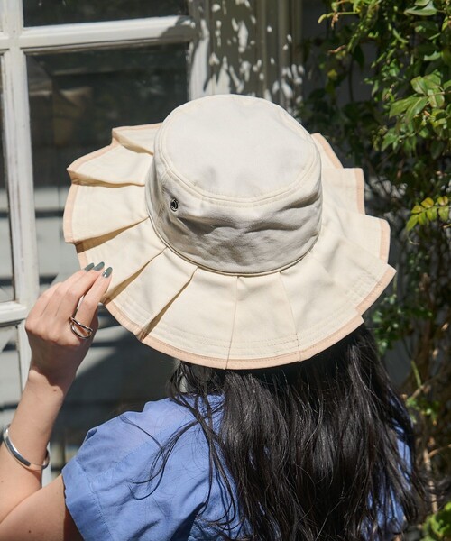 FREAK'S STORE（フリークスストア）の「Casselini/キャセリーニ プリーツハット（ハット・レディース・ホワイト/ブラウン/ブラック・ONE SIZE）」の13枚目の写真