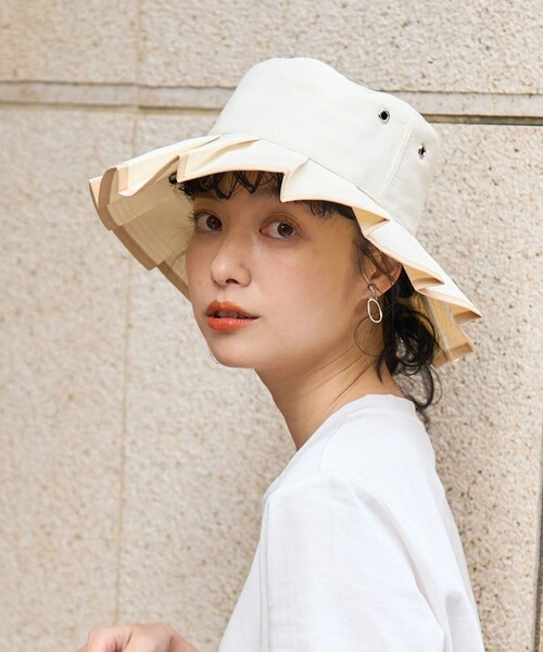 FREAK'S STORE（フリークスストア）の「Casselini/キャセリーニ プリーツハット（ハット・レディース・ホワイト/ブラウン/ブラック・ONE SIZE）」の22枚目の写真