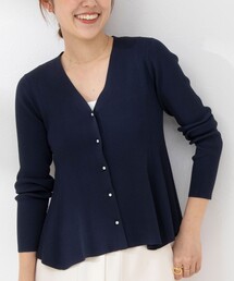 NOLLEY’S Sophi | 《手洗い可能》リブフレアVネックカーディガン(カーディガン/ボレロ)