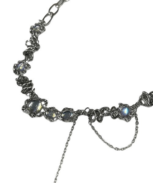 XU（エックスユー）の「【Never mind the XU】stone design necklace / 【ネバーマインド ザ エックスユー】ストーンデザインネックレスシルバーネックレス（ネックレス・メンズ・シルバー・ONE SIZE）」の4枚目の写真