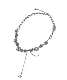 XU（エックスユー）の「【Never mind the XU】stone design necklace / 【ネバーマインド ザ エックスユー】ストーンデザインネックレスシルバーネックレス（ネックレス）」