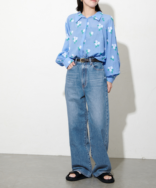 【ニードバイヘリテージ】LUNA 80s MD BLUE デニムパンツ24 NEEDBY heritage/ニードバイヘリテージ】LUNA 80s MD BLUE