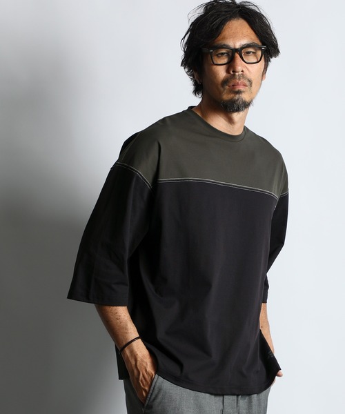 【セール】「AIR FLEX」FOOTBALL 3Q TEE：高収縮機能素材 エアフレックス 7分袖 フットボールTシャツ（Tシャツ/カットソー）｜The DUFFER of ST.GEORGE（ザダファーオブセントジョージ）