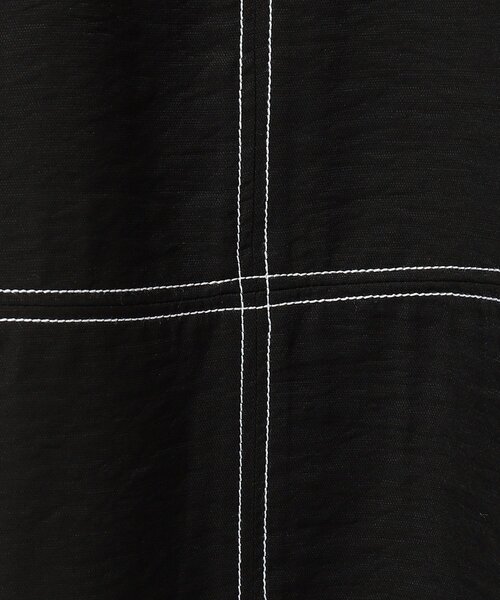 DRESKIP（ドレスキップ）の「◆配色ステッチ バルーン袖マキシワンピース（ワンピース・レディース・ブラック/こしょう色系/ブルー・02/03/04）」の8枚目の写真