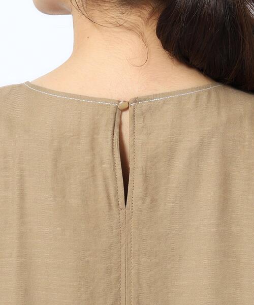 DRESKIP（ドレスキップ）の「◆配色ステッチ バルーン袖マキシワンピース（ワンピース・レディース・ブラック/こしょう色系/ブルー・02/03/04）」の21枚目の写真