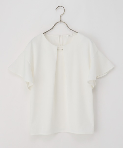 Honeys（ハニーズ）の「メタルパーツ付きトップス（Tシャツ/カットソー・レディース・オレンジ系その他/アイボリー/ブラック/ブルーグリーン/グレイッシュベージュ・S/M/L/LL/3L）」の16枚目の写真