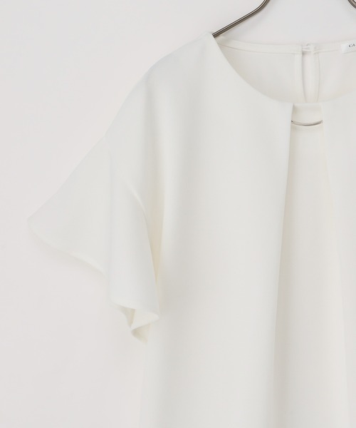 Honeys（ハニーズ）の「メタルパーツ付きトップス（Tシャツ/カットソー・レディース・オレンジ系その他/アイボリー/ブラック/ブルーグリーン/グレイッシュベージュ・S/M/L/LL/3L）」の17枚目の写真