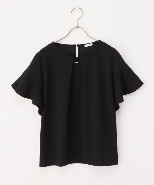Honeys（ハニーズ）の「メタルパーツ付きトップス（Tシャツ/カットソー・レディース・オレンジ系その他/アイボリー/ブラック/ブルーグリーン/グレイッシュベージュ・S/M/L/LL/3L）」の18枚目の写真