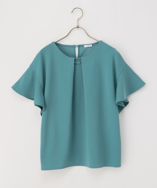 Honeys（ハニーズ）の「メタルパーツ付きトップス（Tシャツ/カットソー・レディース・オレンジ系その他/アイボリー/ブラック/ブルーグリーン/グレイッシュベージュ・S/M/L/LL/3L）」の20枚目の写真
