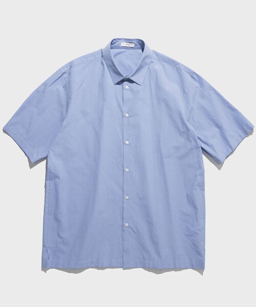 【ATON/エイトン】SHRINK BROAD OVERSIZED SHORT SLEEVE SHIRT