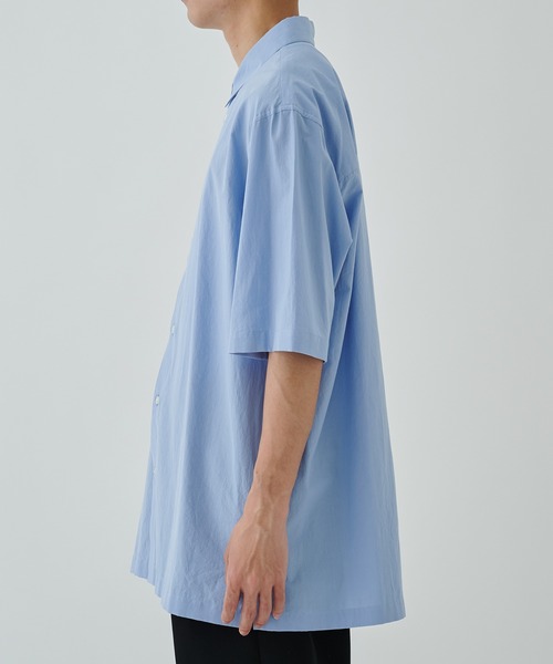 トップス ATON SHRINK BROAD OVERSIZED S/S SHIRT ATON - 【残り一点】Shrink Broad Oversized Shirt | ACRMTSM