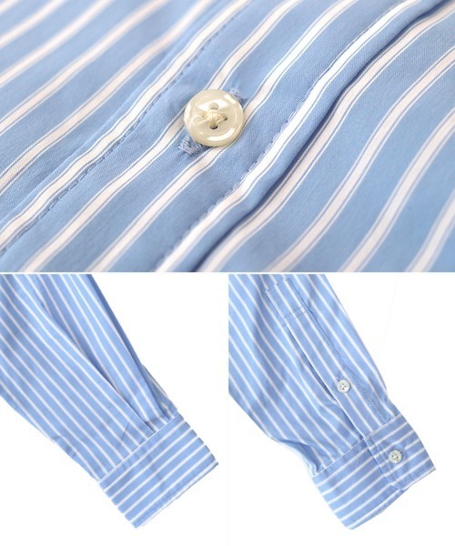 TIMELY WARNING（タイムリーワーニング）の「【TIMELY WARNING】REGULAR COLLAR L/S SHIRT（シャツ/ブラウス・メンズ・ホワイト/ブラック系その他/ブルー系その他・M/XL/L）」の14枚目の写真