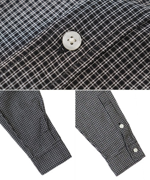 TIMELY WARNING（タイムリーワーニング）の「【TIMELY WARNING】REGULAR COLLAR L/S SHIRT（シャツ/ブラウス・メンズ・ホワイト/ブラック系その他/ブルー系その他・M/XL/L）」の10枚目の写真