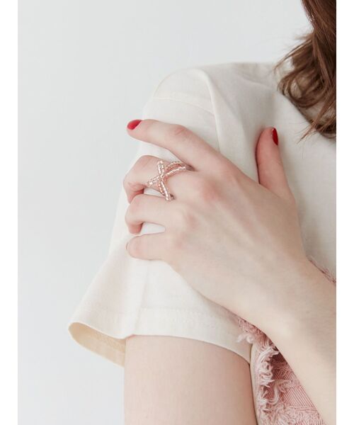 jouetie（ジュエティ）の「リボンビーズリング（リング・レディース・ブラック/シルバー/ピンク・FREE）」の12枚目の写真