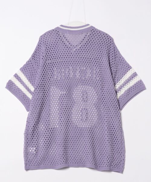 ANNA SUI NYC（アナ スイ エヌ ワイ シー）の「ANNA SUI NYC ナンバリングジャガードメッシュニットプルオーバー（Tシャツ/カットソー・レディース・ブラック/ホワイト/パープル・FREE）」の5枚目の写真