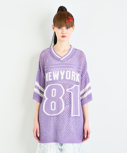 ANNA SUI NYC ナンバリングジャガードメッシュニットプルオーバー ANNA SUI NYC（アナ スイ エヌ ワイ シー）の「ANNA SUI NYC
