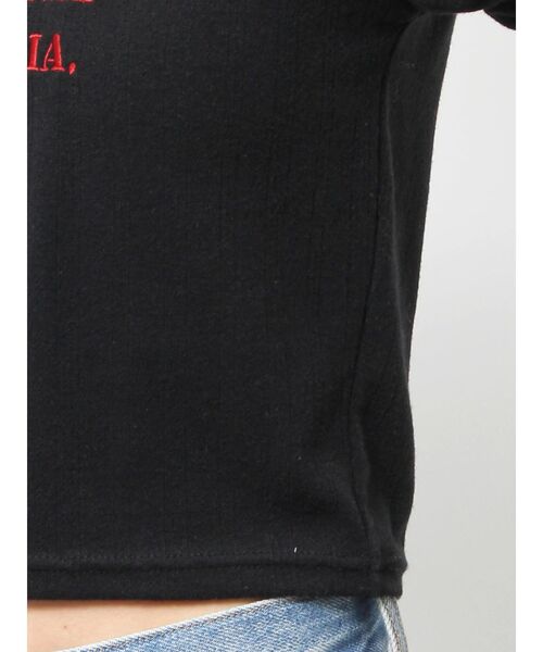 jouetie（ジュエティ）の「レースネックロゴパフTシャツ（Tシャツ/カットソー・レディース・ブラック/オフホワイト/ブルー・MEDIUM）」の9枚目の写真