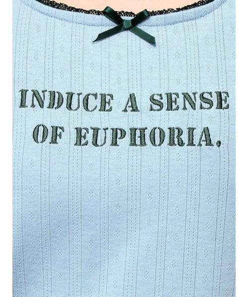 jouetie（ジュエティ）の「レースネックロゴパフTシャツ（Tシャツ/カットソー・レディース・ブラック/オフホワイト/ブルー・MEDIUM）」の13枚目の写真