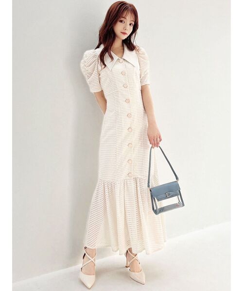 RESEXXY（リゼクシー）の「ラッセルレースマーメイドワンピース（ワンピース・レディース・ブラック/ブルー/アイボリー・FREE）」の10枚目の写真