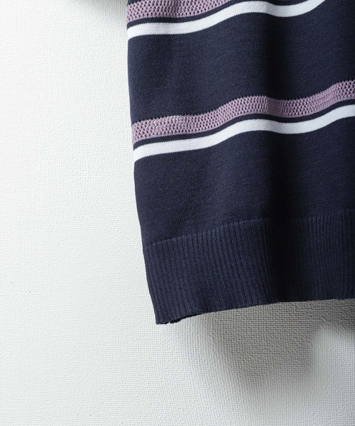 U.S. POLO ASSN.（ユーエスポロアッスン）の「【U.S.POLOASSN.】 ワンポイント ロゴ刺繍 ハーフスリーブ ニット ポロシャツ（ポロシャツ・メンズ・ベージュ系/ネイビー系・X-LARGE/LARGE/MEDIUM）」の16枚目の写真