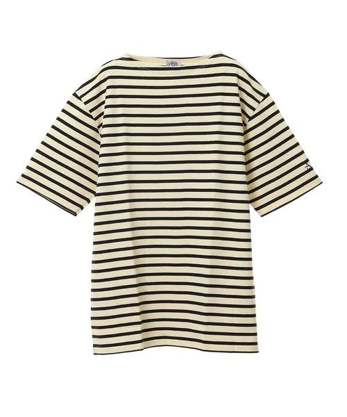 Armor lux(アルモーリュックス)の「【Armor-lux/アルモリュクス】ブルトン半袖ベーシックフィット(Tシャツ/カットソー・メンズ・ネイビー/ナチュラル/ブルー/ブルー系その他・5/6/7)」の3枚目の写真
