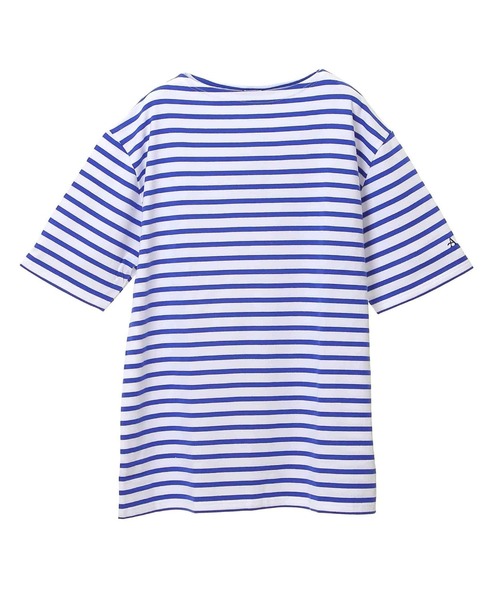 Armor lux(アルモーリュックス)の「【Armor-lux/アルモリュクス】ブルトン半袖ベーシックフィット(Tシャツ/カットソー・メンズ・ネイビー/ナチュラル/ブルー/ブルー系その他・5/6/7)」の4枚目の写真