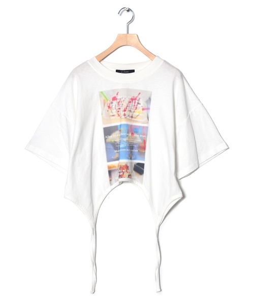 Alley by w closet(アリーバイダブルクローゼット)の「【Alley】フォトプリントガーターデザインTシャツ(Tシャツ/カットソー・レディース・ホワイト系その他/ホワイト系その他2・FREE)」の18枚目の写真