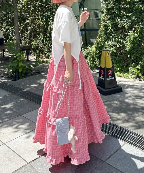 Alley by w closet(アリーバイダブルクローゼット)の「【Alley】フォトプリントガーターデザインTシャツ(Tシャツ/カットソー・レディース・ホワイト系その他/ホワイト系その他2・FREE)」の9枚目の写真