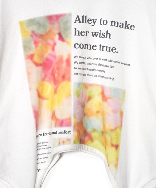 Alley by w closet(アリーバイダブルクローゼット)の「【Alley】フォトプリントガーターデザインTシャツ(Tシャツ/カットソー・レディース・ホワイト系その他/ホワイト系その他2・FREE)」の15枚目の写真