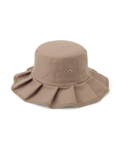 ROPE' PICNIC（ロペピクニック）の「遮光麻混プリーツハット（ハット・レディース・ブラウン/ブラック/ブルー系その他5/キナリ・FREE）」の8枚目の写真