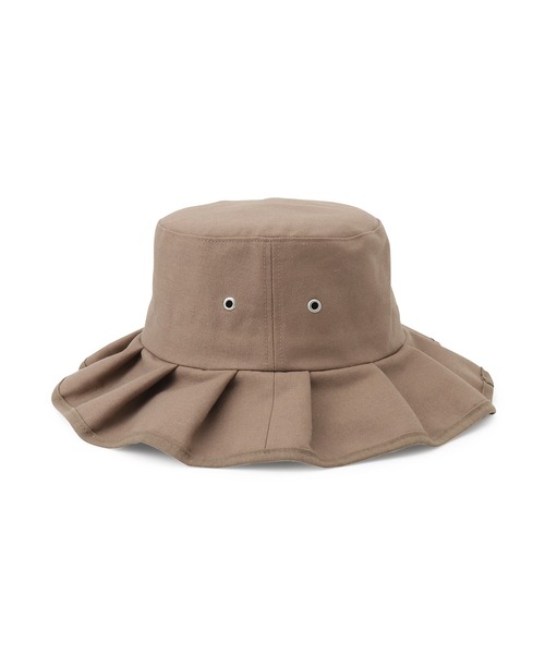 ROPE' PICNIC（ロペピクニック）の「遮光麻混プリーツハット（ハット・レディース・ブラウン/ブラック/ブルー系その他5/キナリ・FREE）」の9枚目の写真