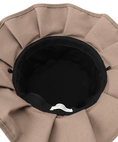 ROPE' PICNIC（ロペピクニック）の「遮光麻混プリーツハット（ハット・レディース・ブラウン/ブラック/ブルー系その他5/キナリ・FREE）」の14枚目の写真