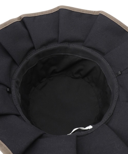 ROPE' PICNIC（ロペピクニック）の「遮光麻混プリーツハット（ハット・レディース・ブラウン/ブラック/ブルー系その他5/キナリ・FREE）」の18枚目の写真