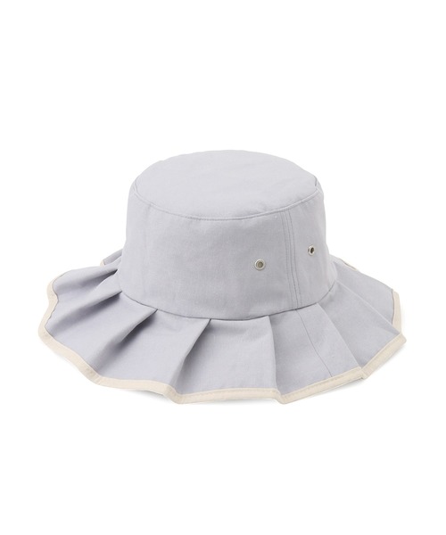 ROPE' PICNIC（ロペピクニック）の「遮光麻混プリーツハット（ハット・レディース・ブラウン/ブラック/ブルー系その他5/キナリ・FREE）」の21枚目の写真