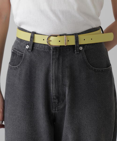 FREE'S MART（フリーズマート）の「ミドルバックルベルト（ベルト・レディース・イエロー/ブラック/ブラウン系その他・ﾌﾘ-）」の8枚目の写真