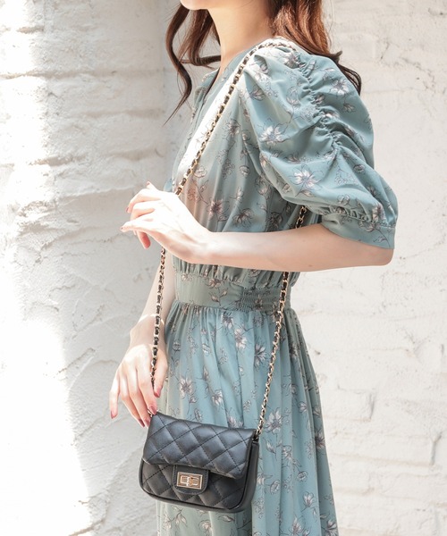 Honeys（ハニーズ）の「ミニフラップショルダーバッグ（ショルダーバッグ・レディース・アイボリー/シルバー/ピンク/ブラック・FREE）」の5枚目の写真