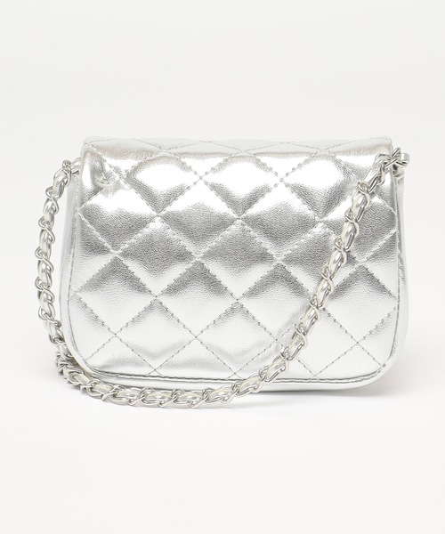 Honeys（ハニーズ）の「ミニフラップショルダーバッグ（ショルダーバッグ・レディース・アイボリー/シルバー/ピンク/ブラック・FREE）」の22枚目の写真